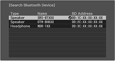 5.Select Audio Out Device and press Enter.