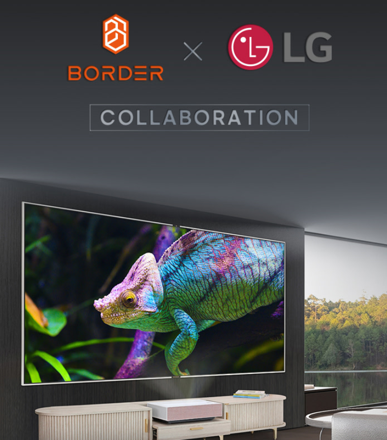 BORDER and LG Collaberate to Launch Liquid Crystal Projector Screen